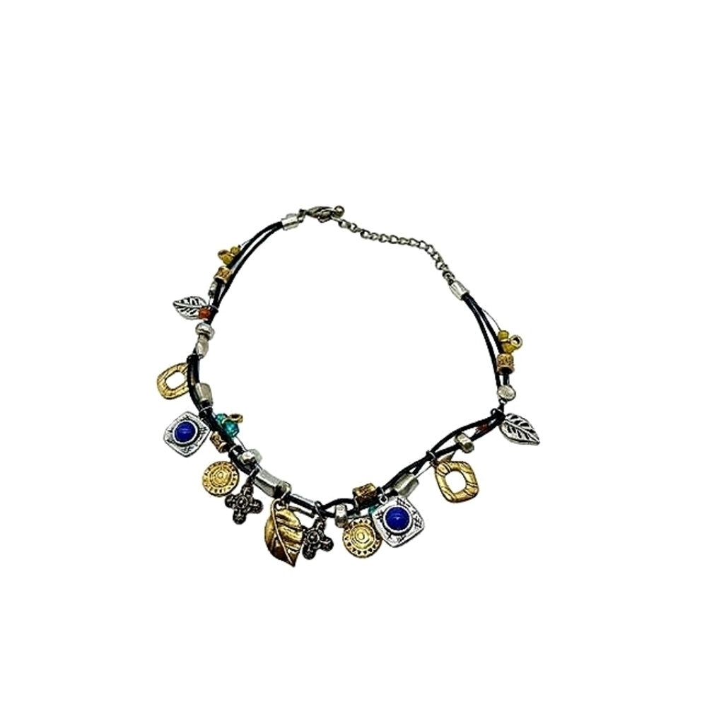 CHICO' S Beaded Multicharm Necklace​